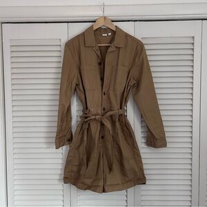 GAP Women's Tan Belted Romper